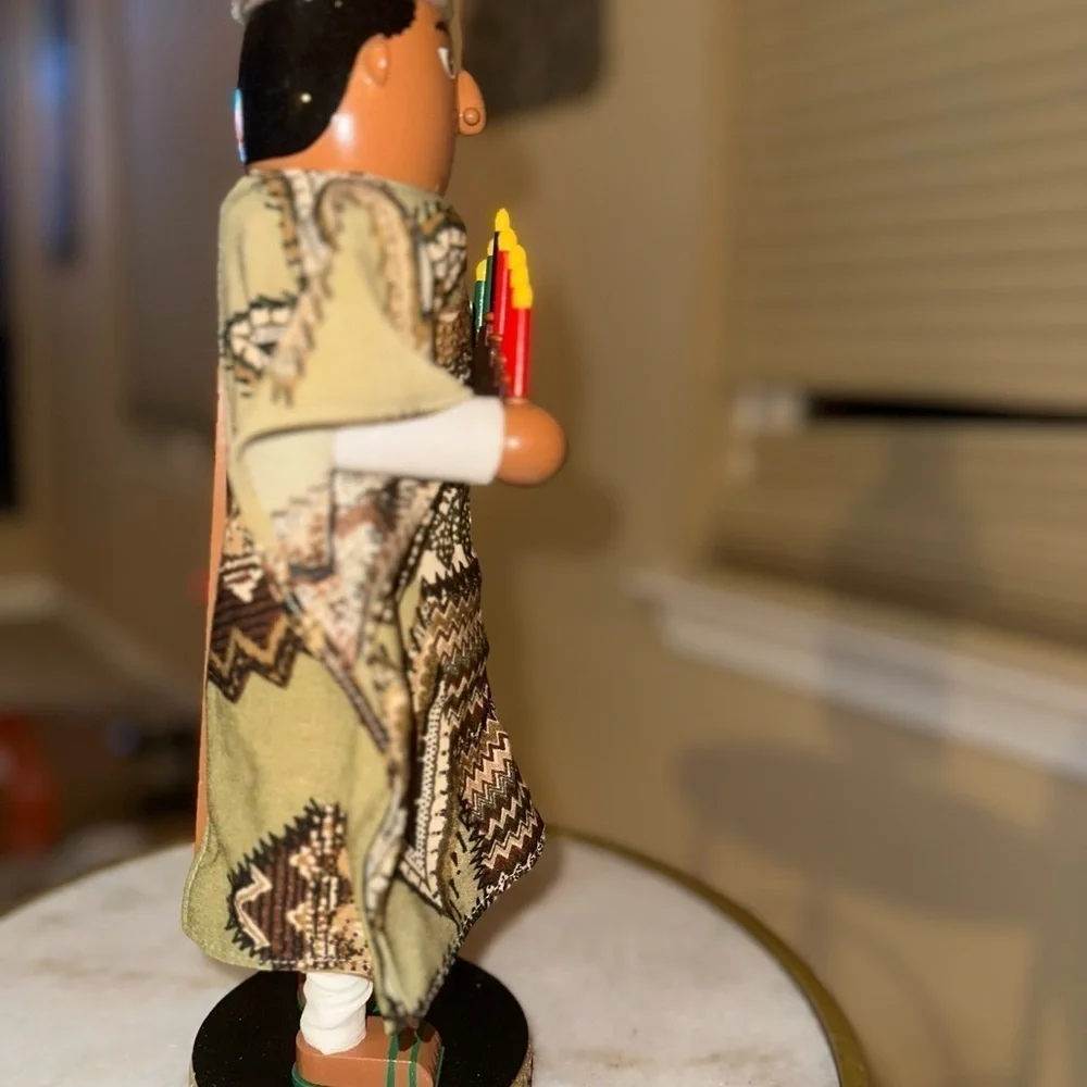 Kwanzaa Nutcracker Village Collection African-Inspired Candle Holder Figurine
